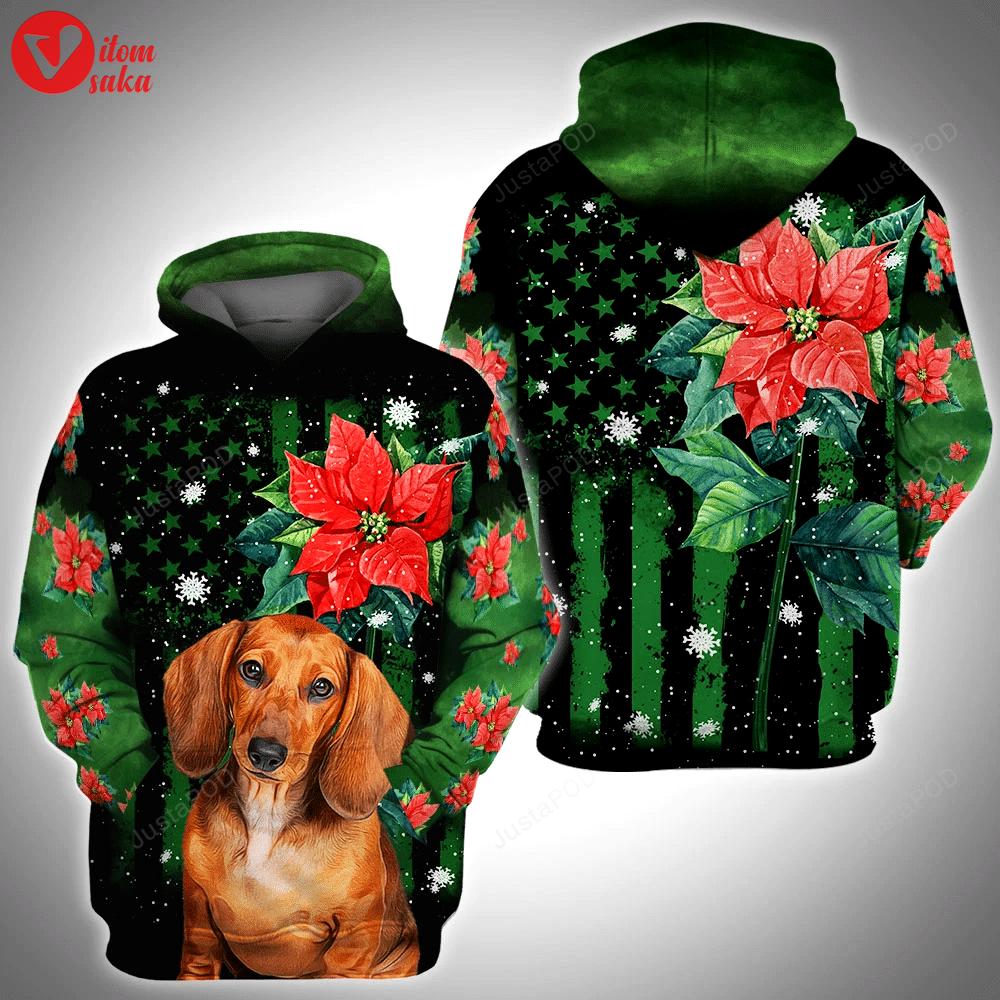 Dachshund 3d all over printed hoodie, zip- up hoodie