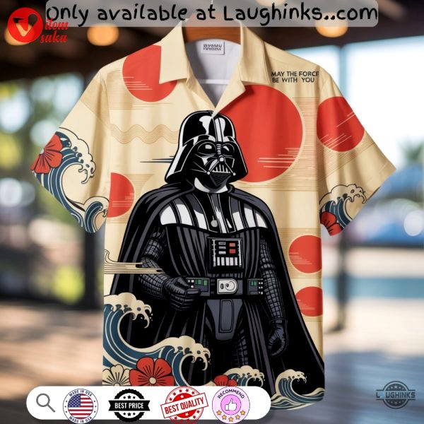 Darth vader japanese star wars hawaiian shirt may the force be with you