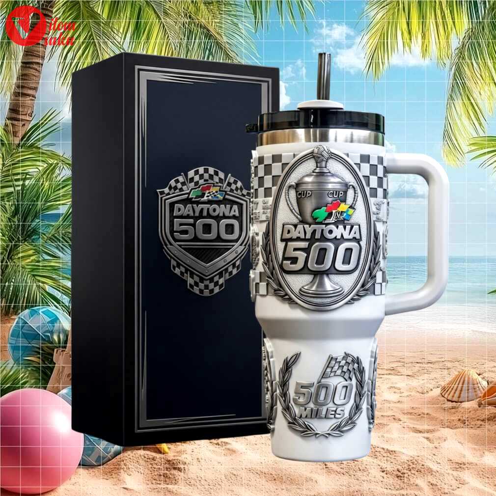 Daytona 500 tumbler series 500 miles racing trophy retro gift stainless steel insulated tumbler