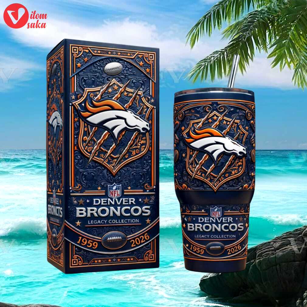 Denver broncos legacy collection 1959 2026 anniversary 40oz tumbler