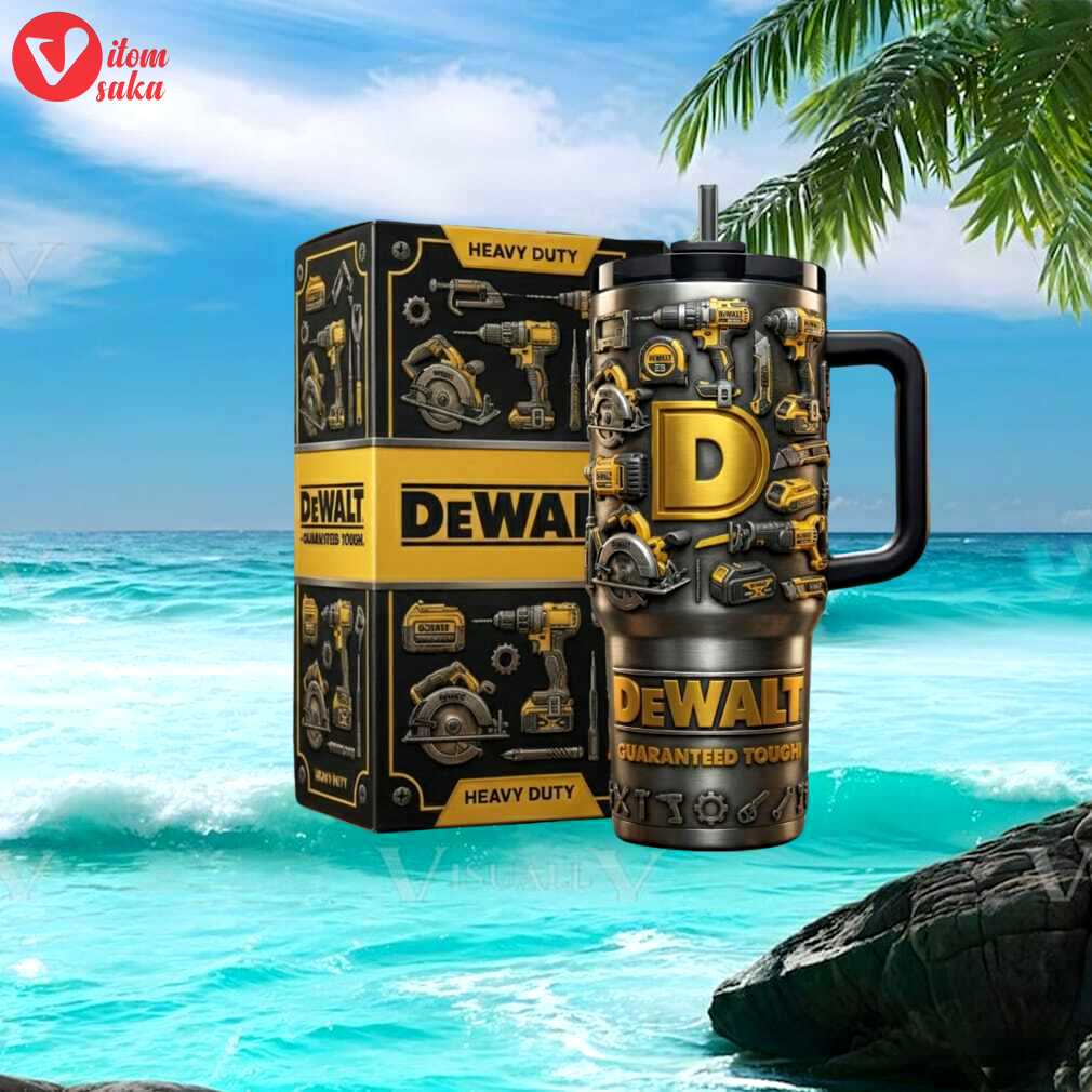 Dewalt guaranteed tough heavy duty 3d tool design tumbler
