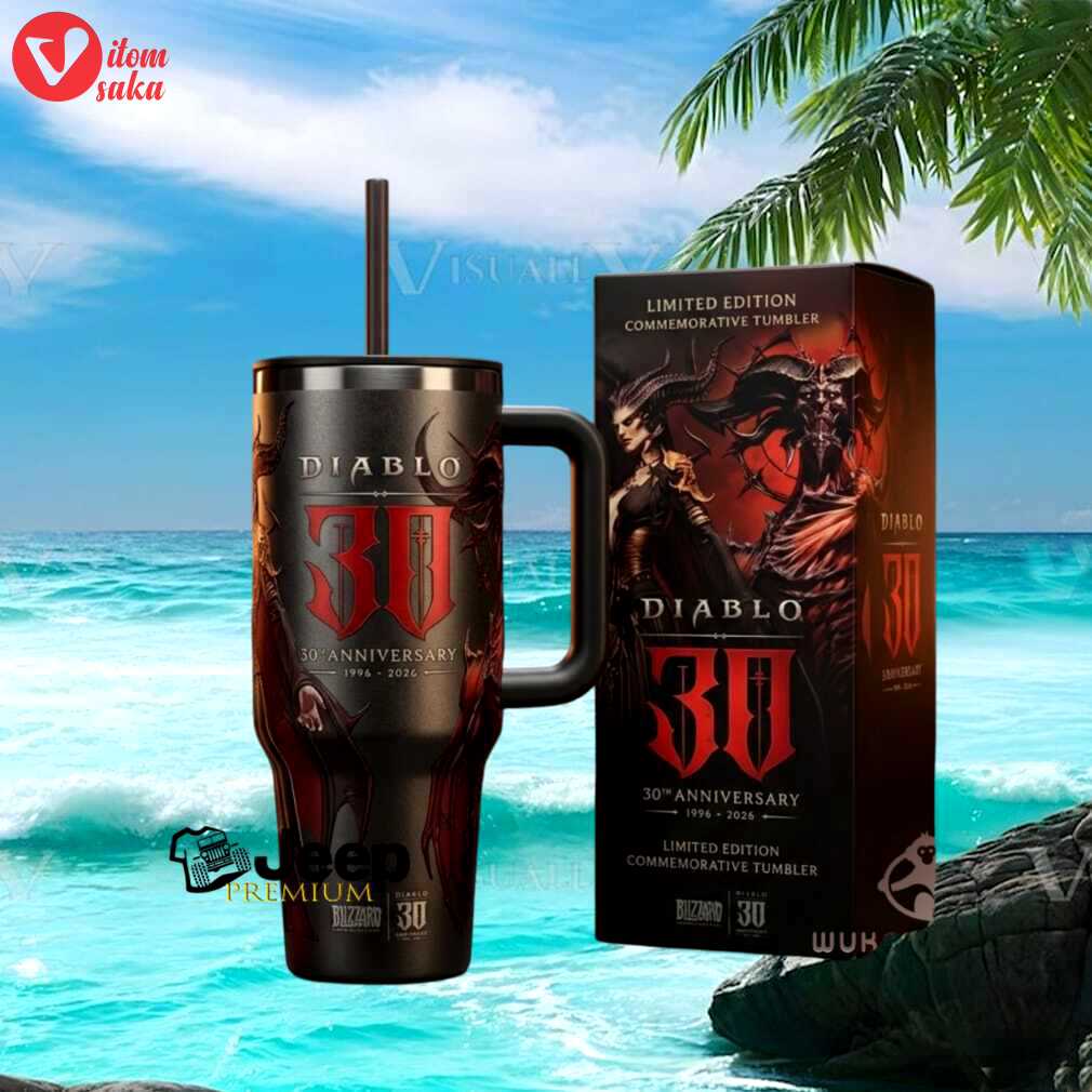 Diablo 30th anniversary 1996 2026 limited edition lilith gamer gift stainless steel insulated tumbler