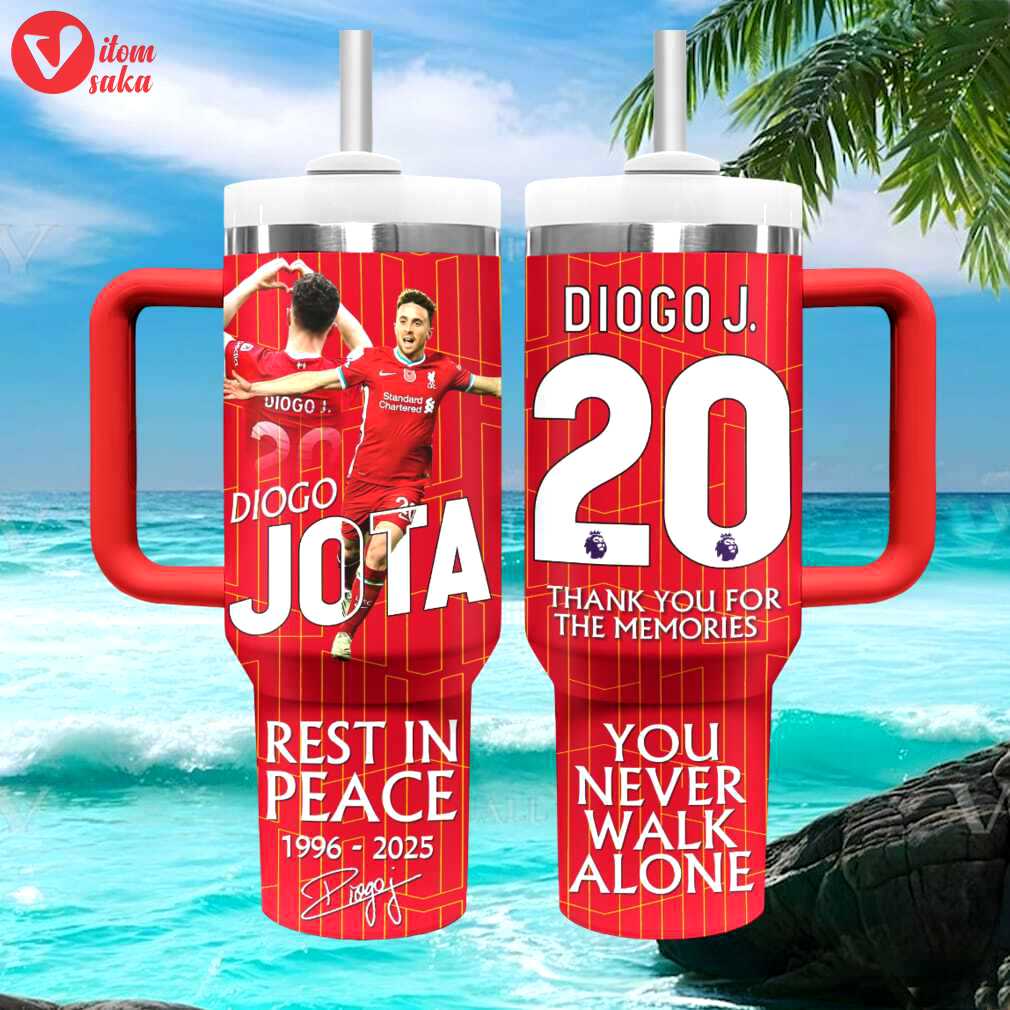 Diogo jota liverpool fc memorial tribute “you’ll never walk alone” 40oz tumbler
