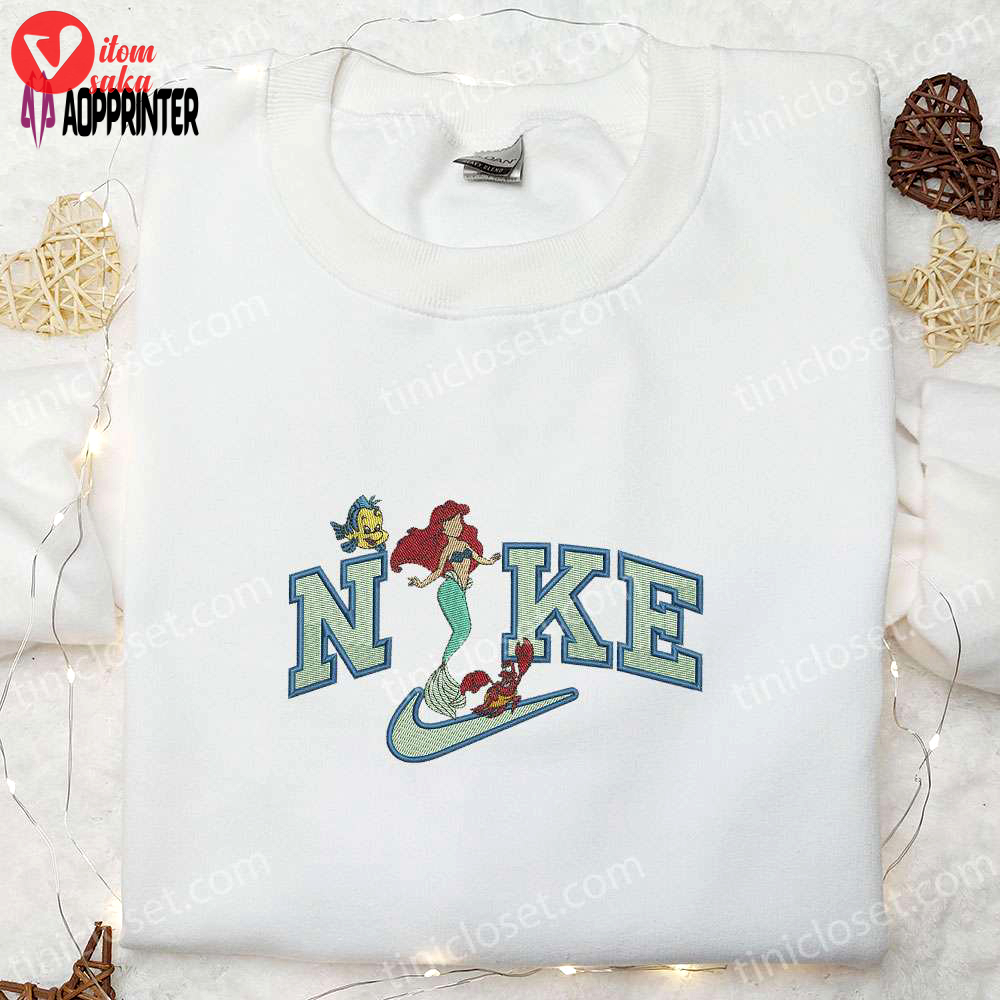Disney gifts: nike x ariel embroidered sweatshirt & disney characters hoodie