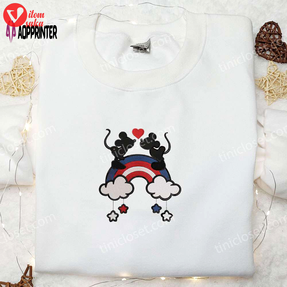 Disney mouse 4th of july embroidered shirt: patriotic national day gifts
