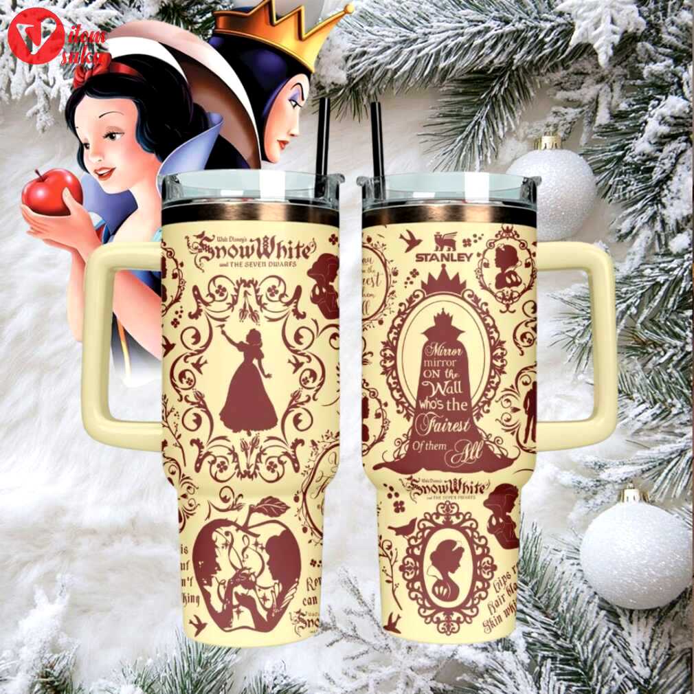 Disney snow white and the seven dwarfs themed insulated tumbler