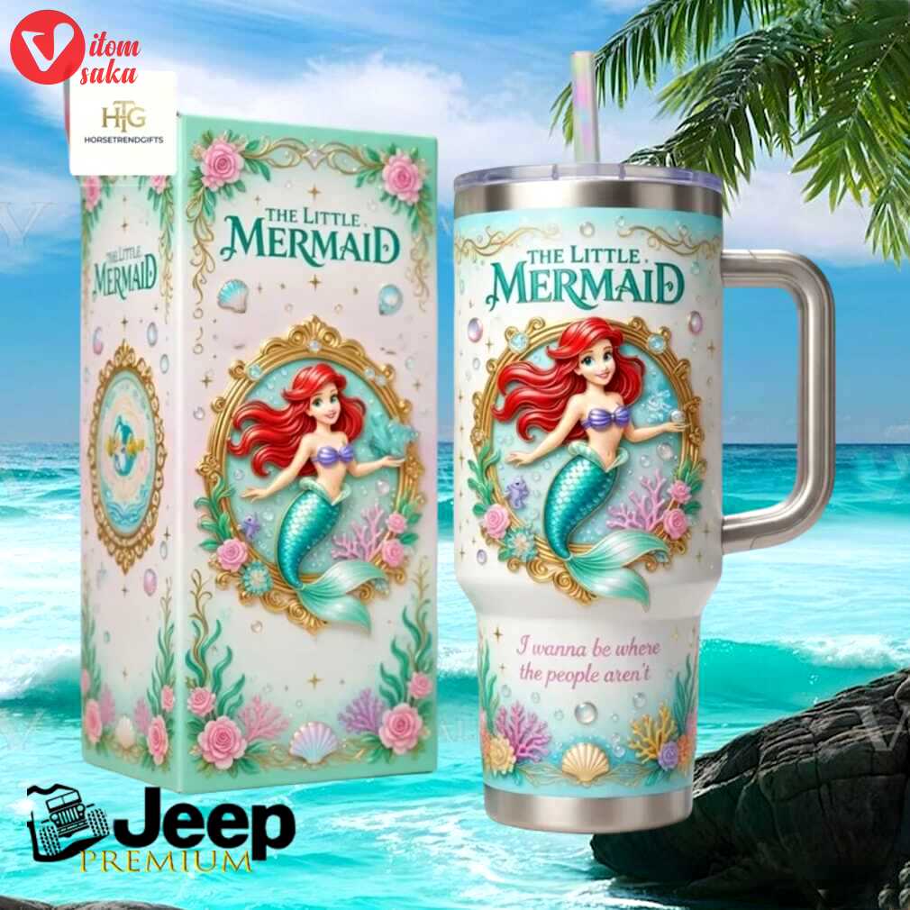 Disney the little mermaid ariel under the sea princess gifts for girls stainless steel insulated tumbler