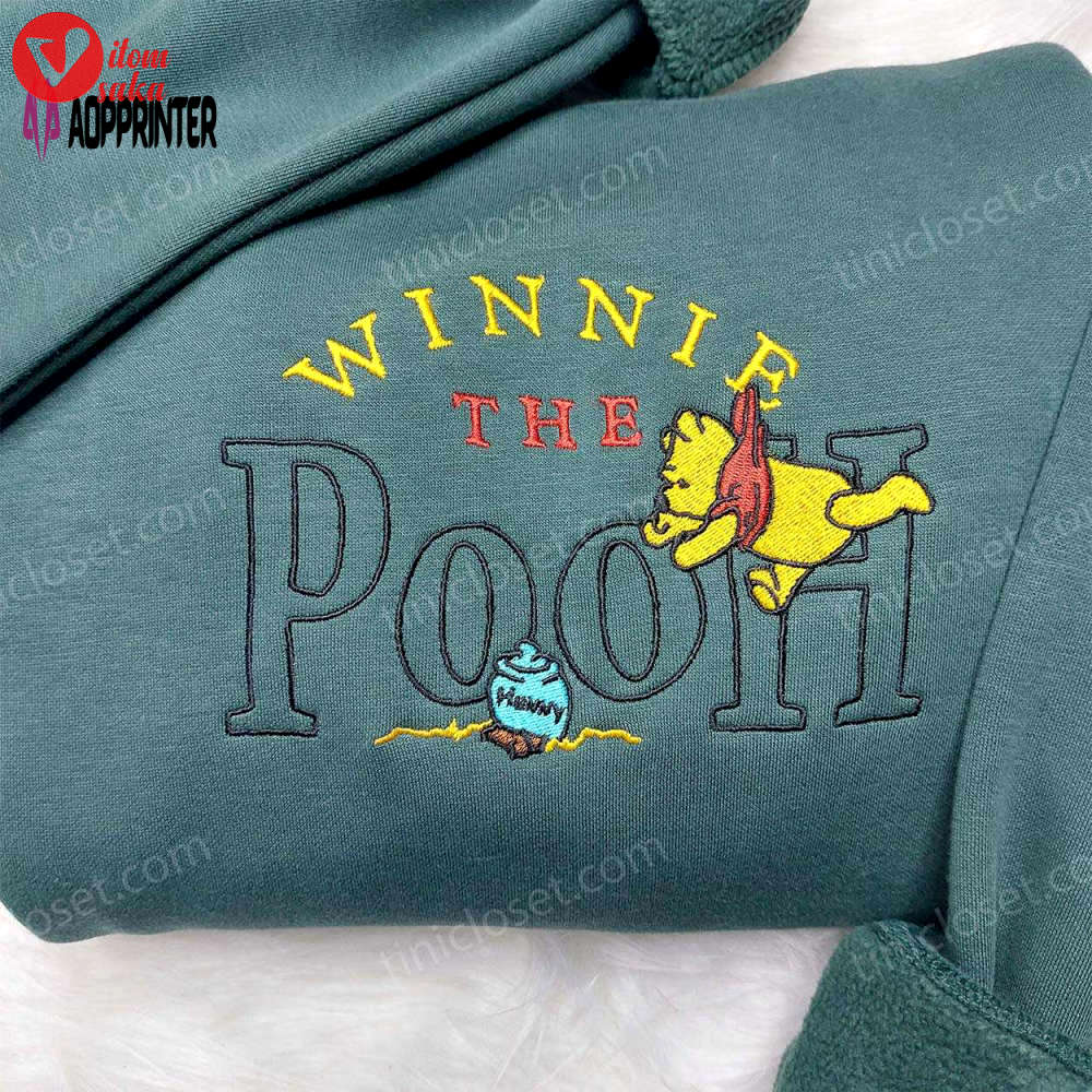 Disney winnie pooh embroidered sweatshirt: best family gift