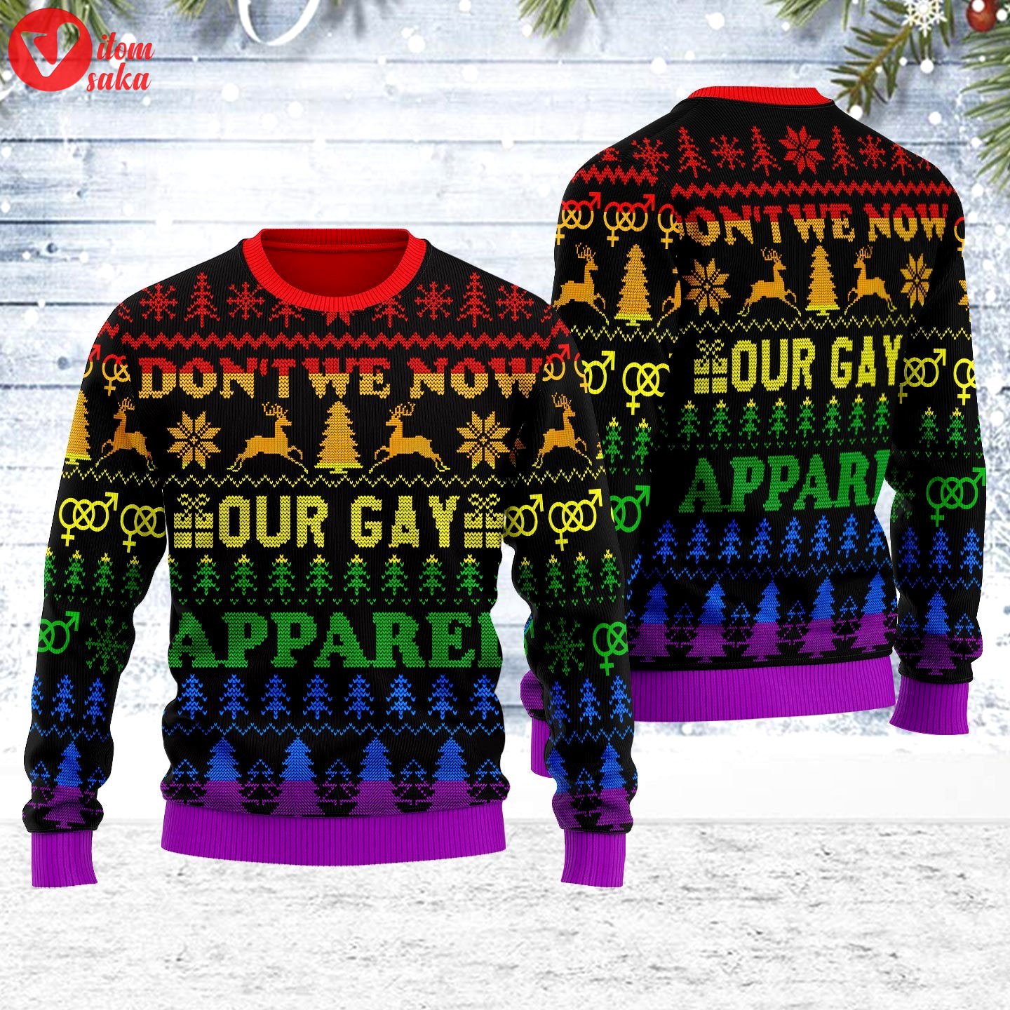 Don’t we now our gay apparel ugly christmas sweater – stormmerch exclusive