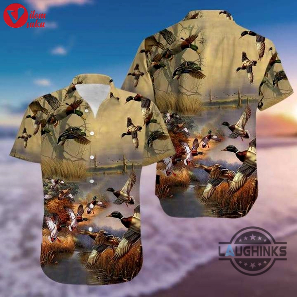 Duck hunting tropical hawaiian shirt 131 aloha hawaii shirts aloha summer beach button up shirts and shorts new
