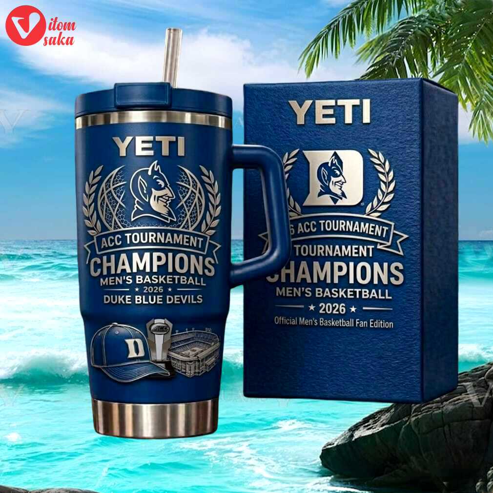 Duke blue devils acc tournament champions 2026 men’s basketball 40oz tumbler