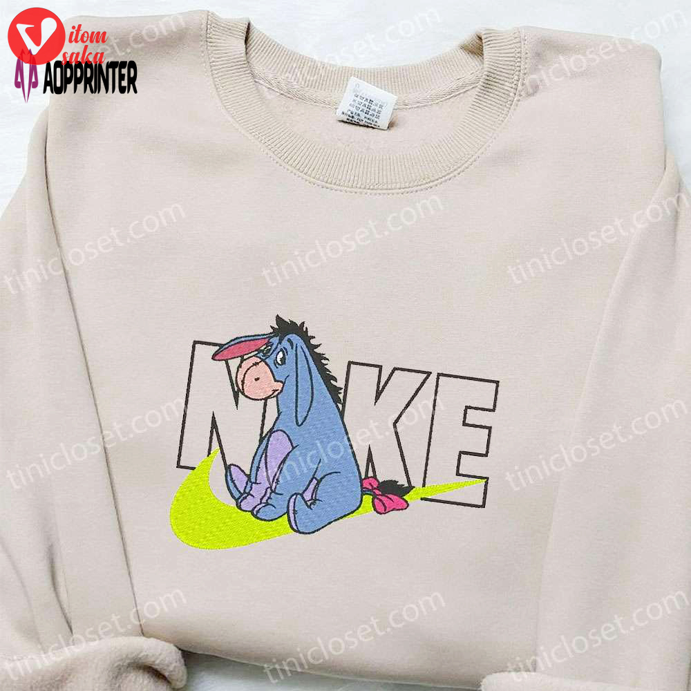 Eeyore x nike cartoon sweatshirt & disney characters t-shirt: best family gift ideas