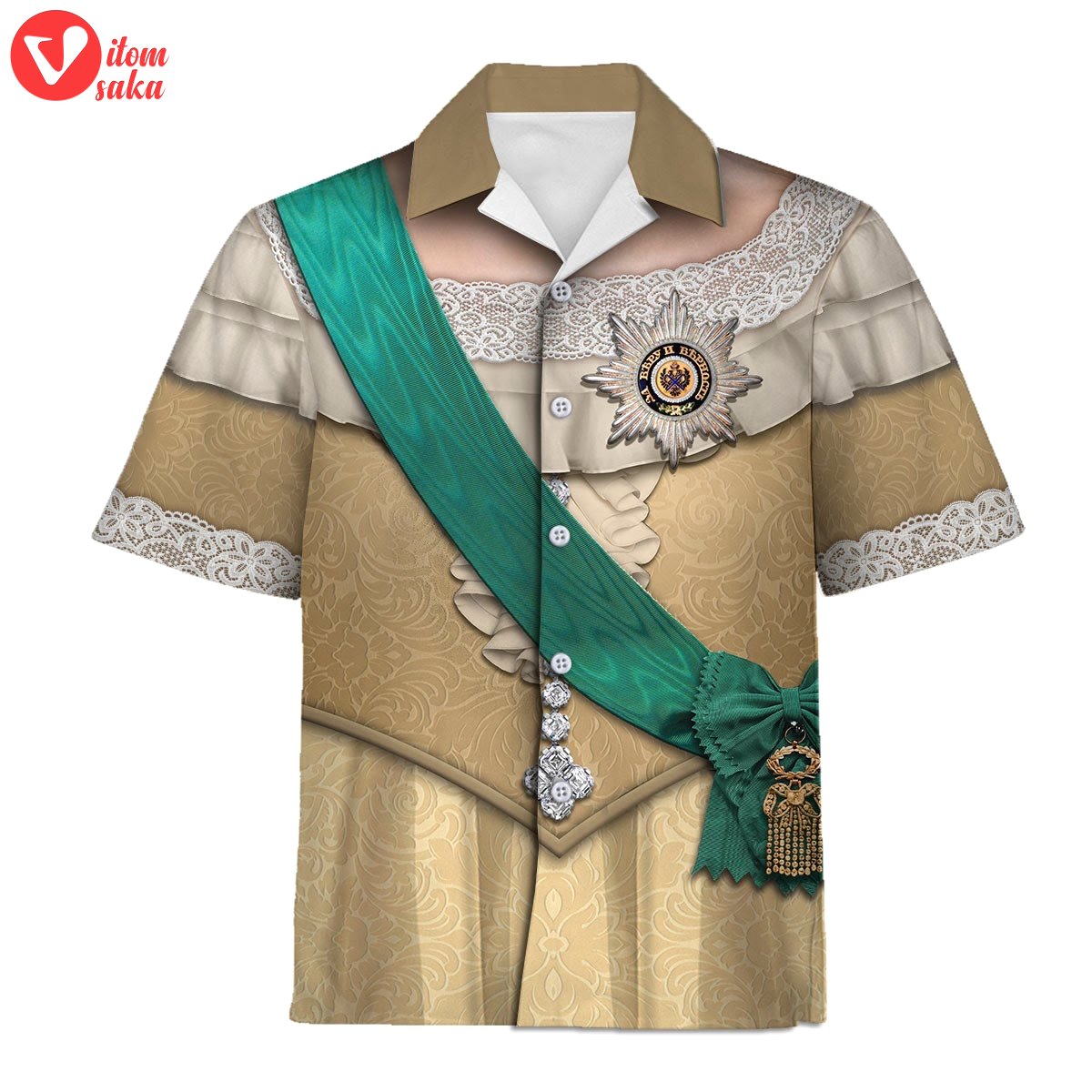 Ekaterina ii russia hawaiian shirt 3d shirt for unisex – stormmerch exclusive