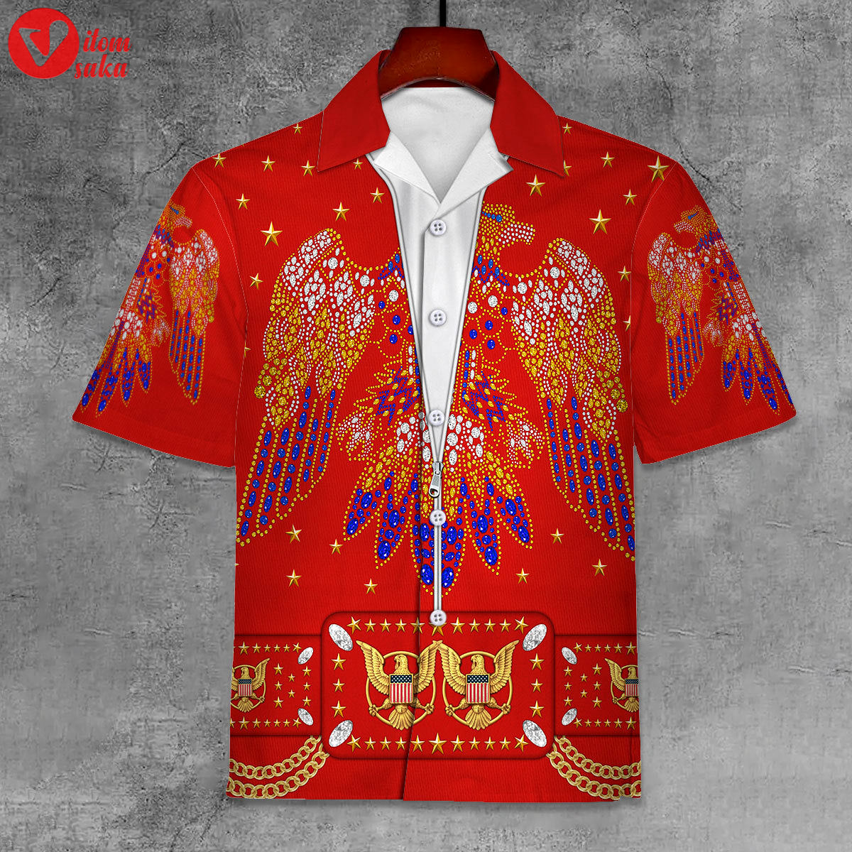 Elvis aloha from hawaii red unisex hawaii shirt – stormmerch exclusive