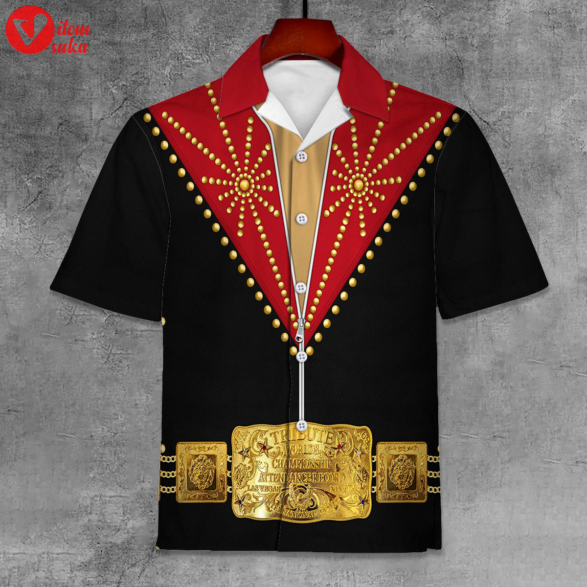 Elvis cisco red unisex hawaii shirt – stormmerch exclusive