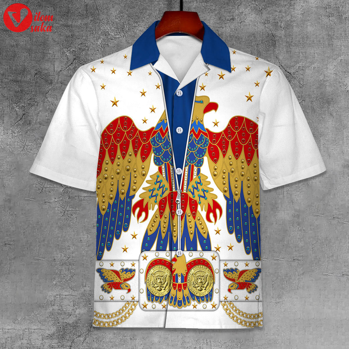 Elvis eagle unisex hawaii shirt – stormmerch exclusive