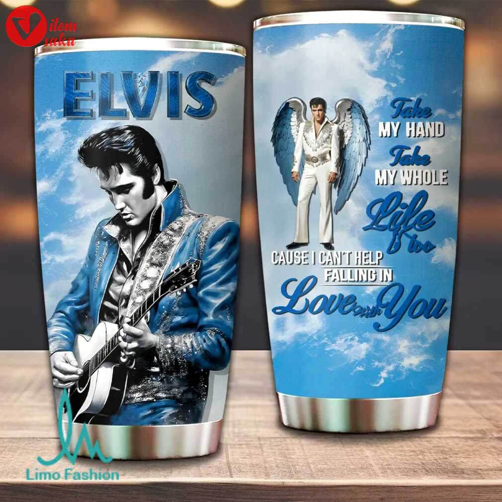 Elvis presley ‘can’t help falling in love’ tumbler