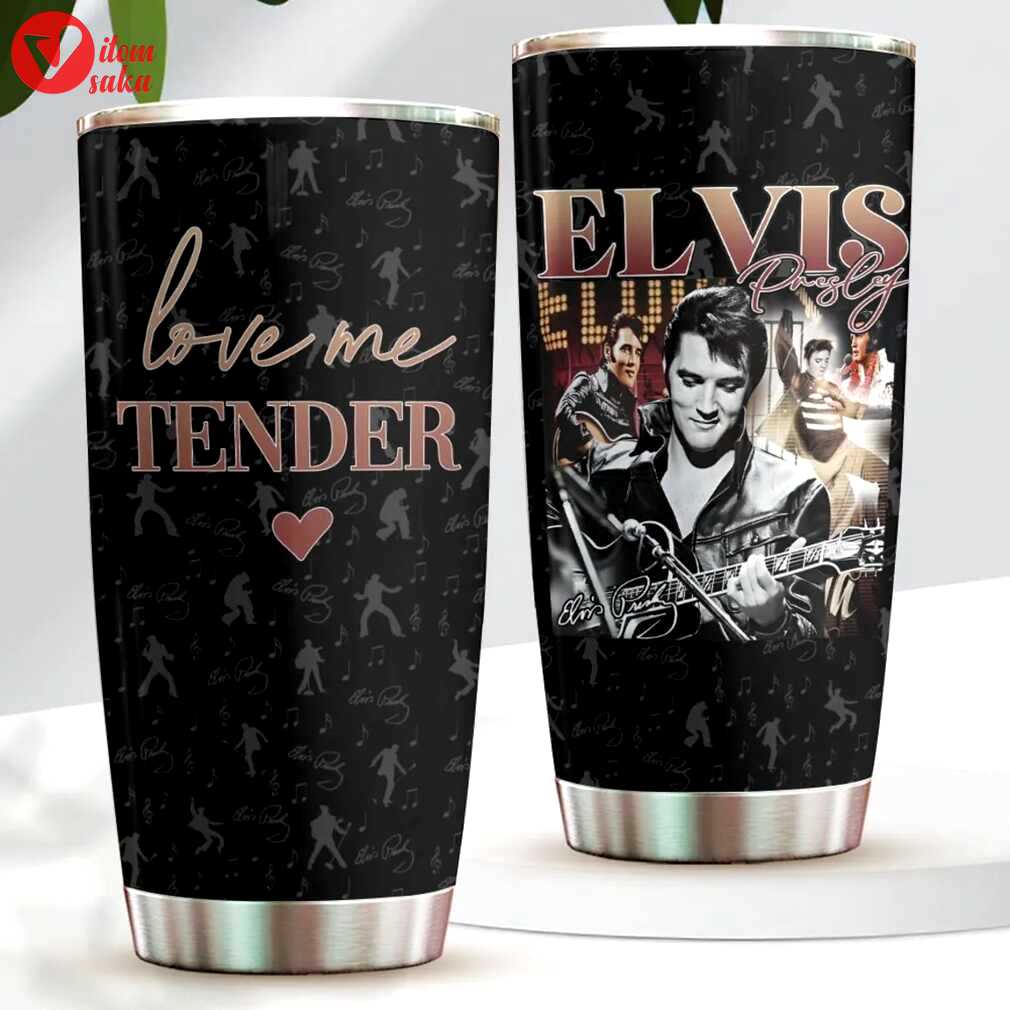 Elvis presley love me tender stainless steel tumbler, 20oz