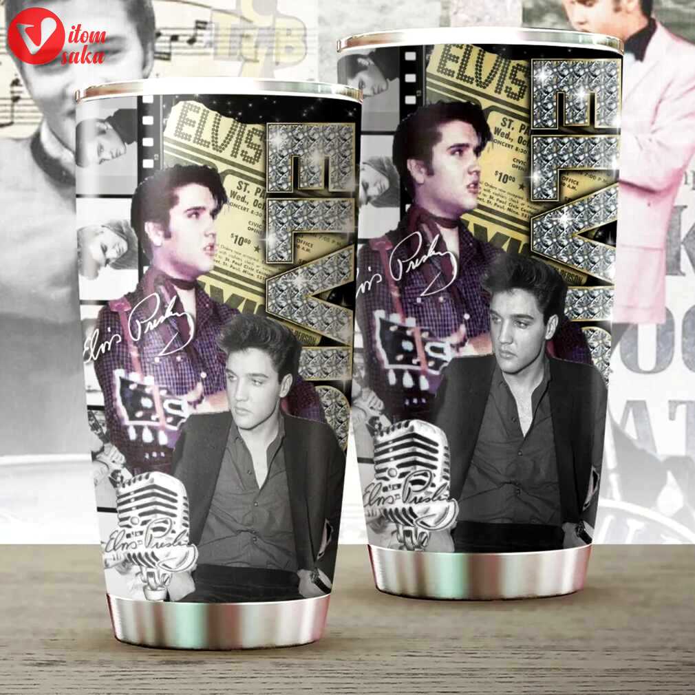Elvis presley the king of rock & roll 20oz stainless steel tumbler