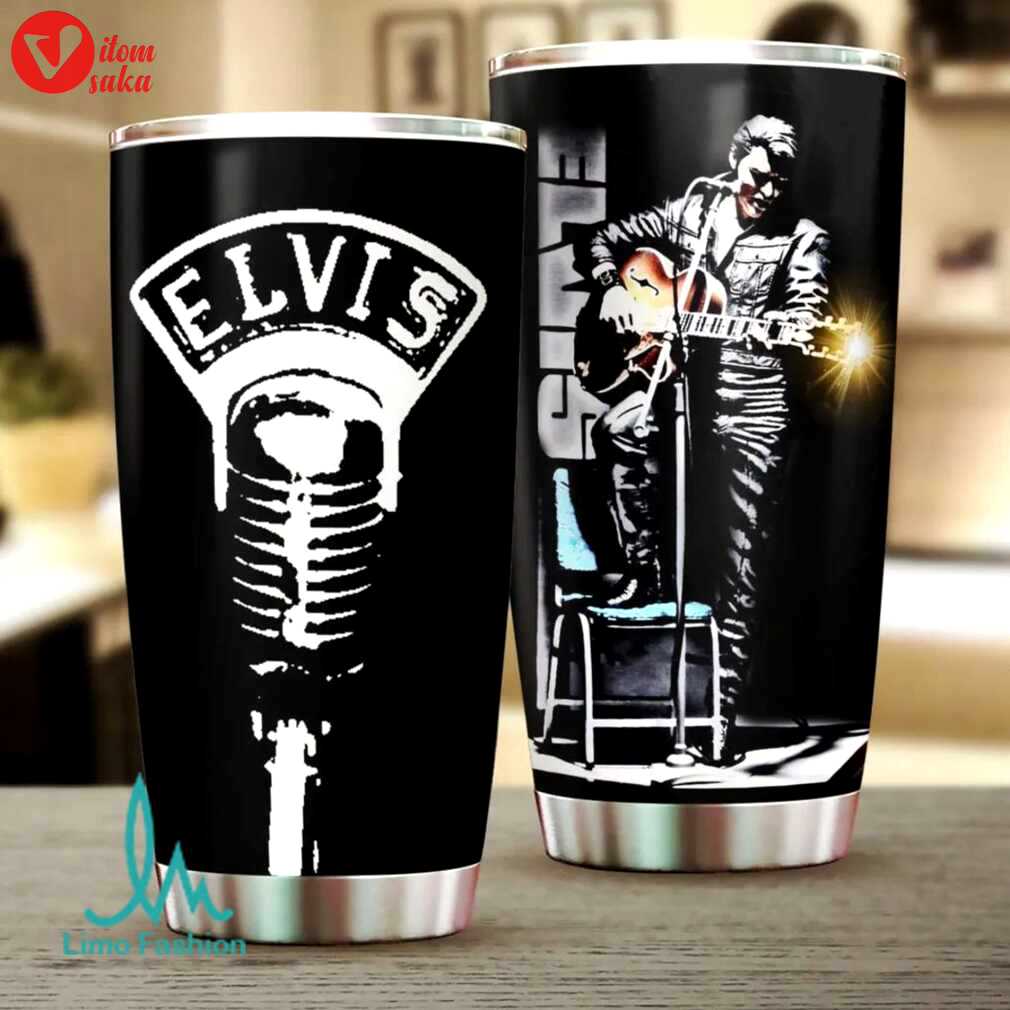 Elvis presley the legend stainless steel tumbler