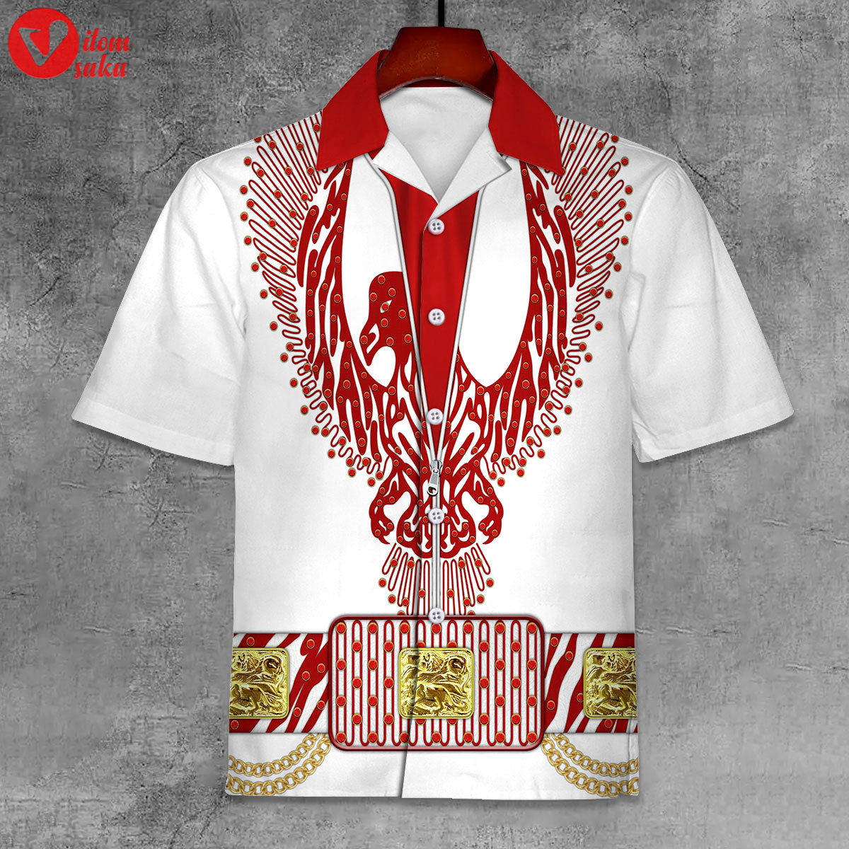 Elvis red phoenix unisex hawaii shirt – stormmerch exclusive