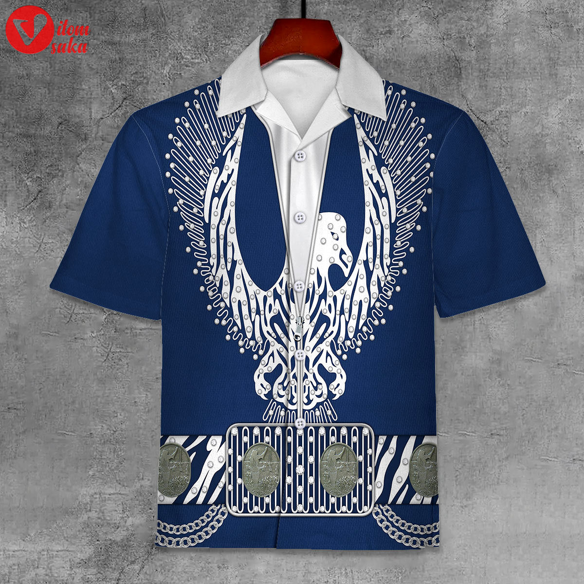 Elvis silver phoenix unisex hawaii shirt – stormmerch exclusive