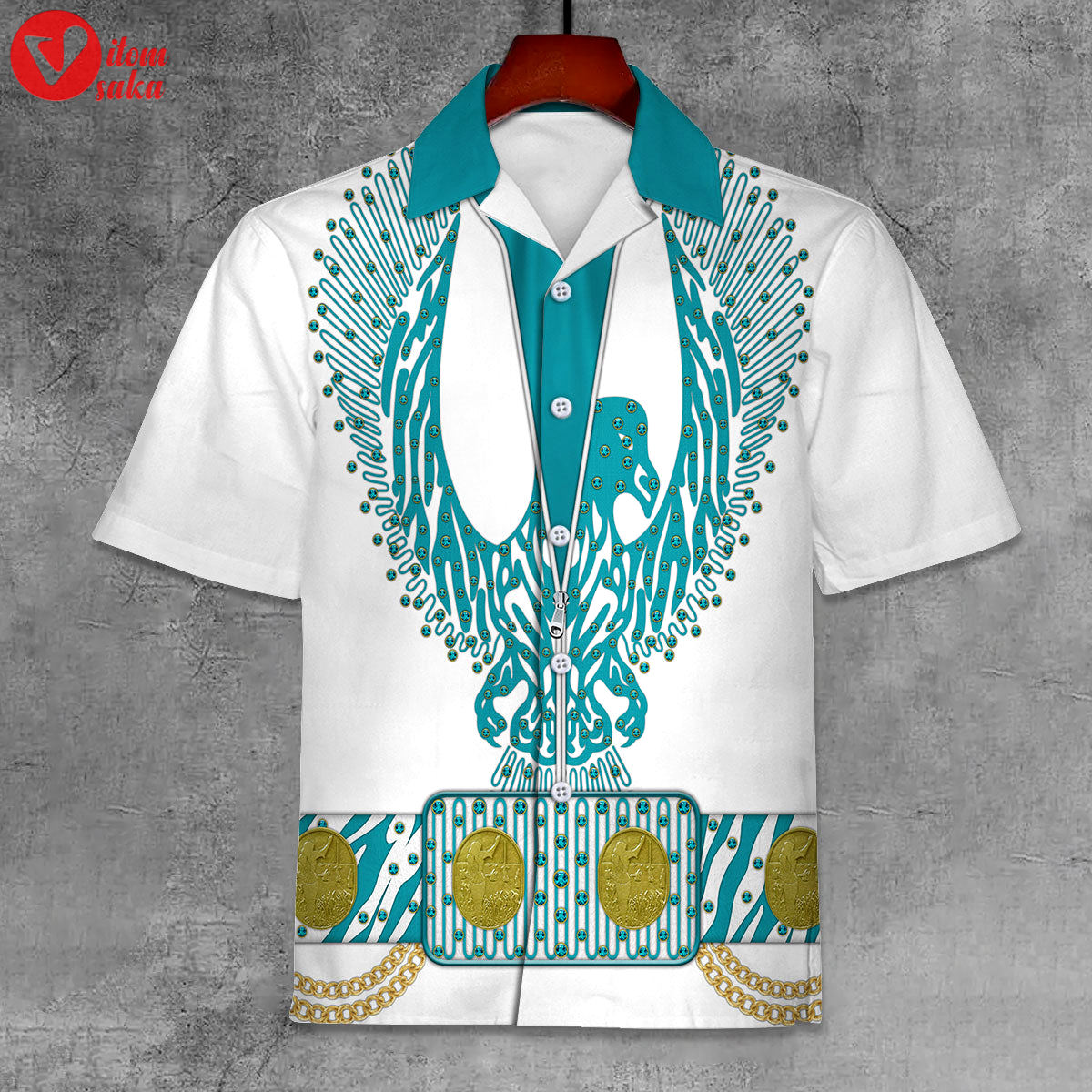 Elvis turquoise phoenix unisex hawaii shirt – stormmerch exclusive
