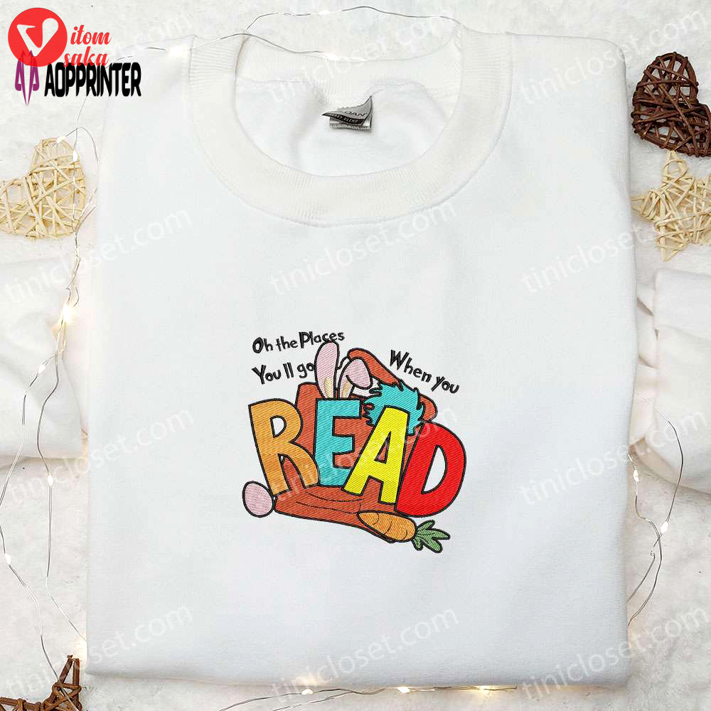 Explore with dr seuss: oh the places you’ll go embroidered shirt & hoodie – perfect gift idea