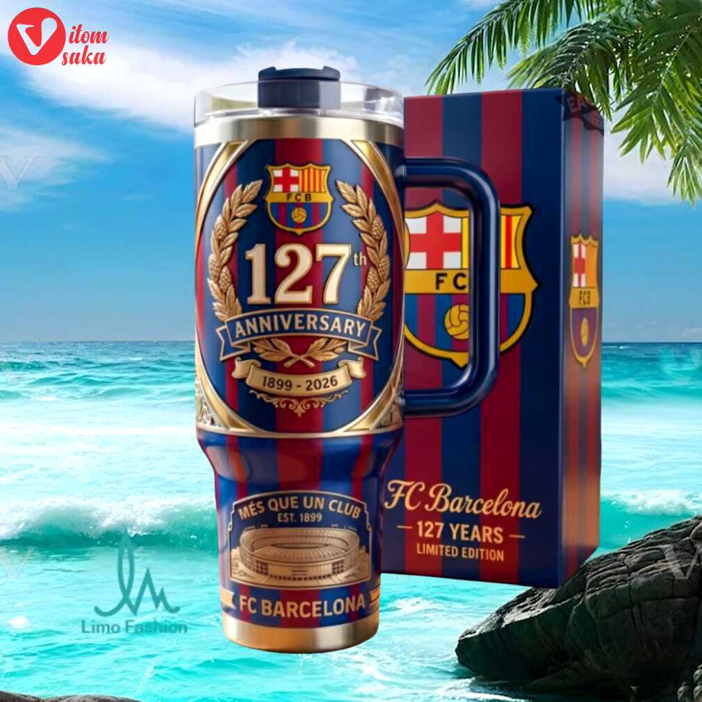 Fc barcelona 127th anniversary limited edition 1899 2026 més que un club stainless steel insulated tumbler