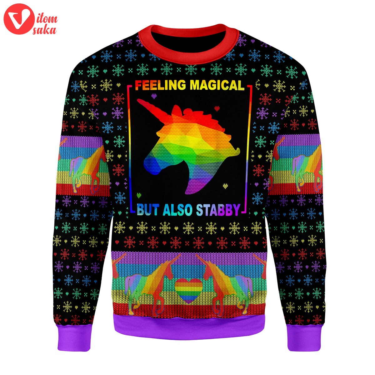 Feeling magical but also stabby christmas sweater – stormmerch exclusive