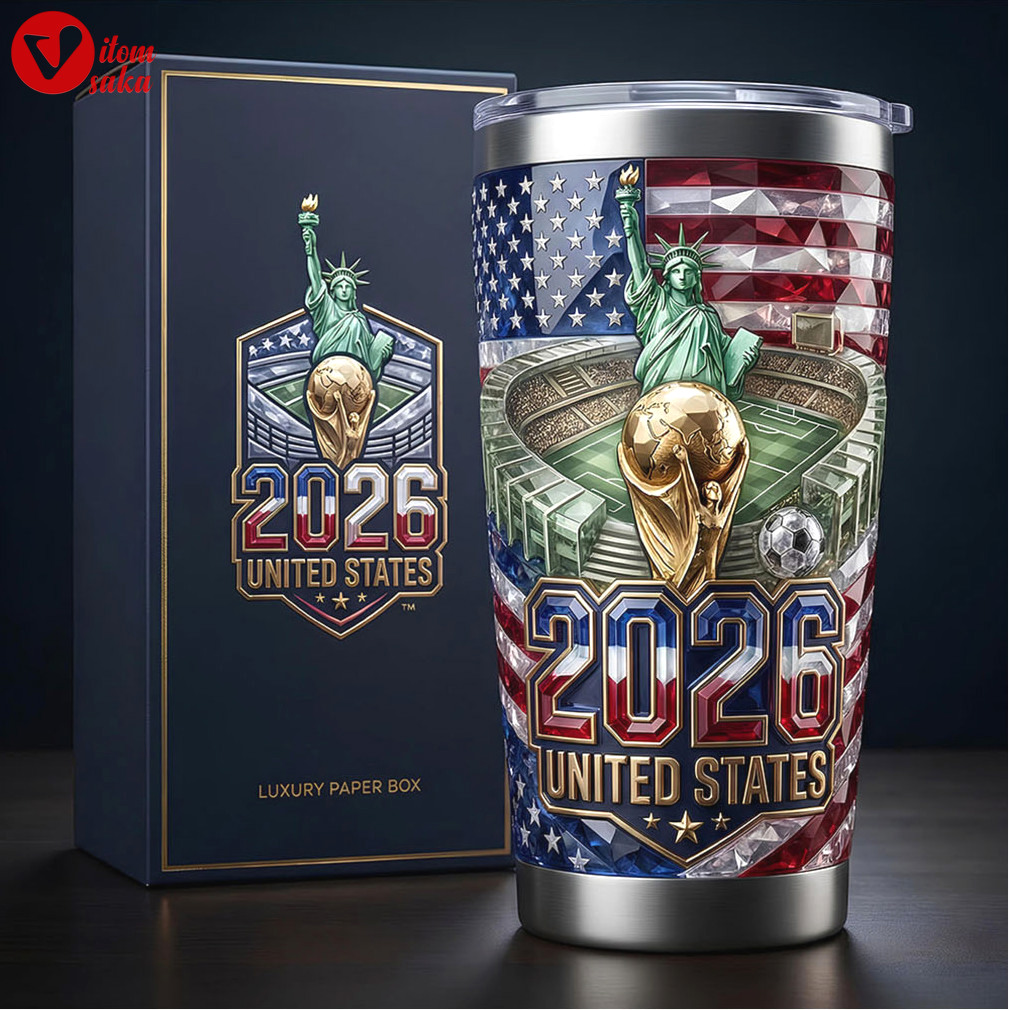 Fifa world tumbler 2026 united states statue of liberty custom tumbler