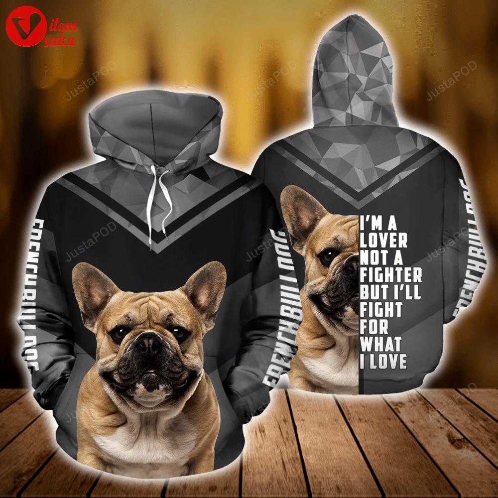 French bulldog 3d all over printed hoodie, zip- up hoodie