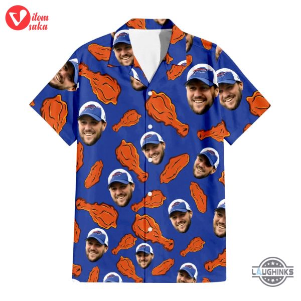Fried chicken josh allen buffalo bills hawaiian shirt and shorts new