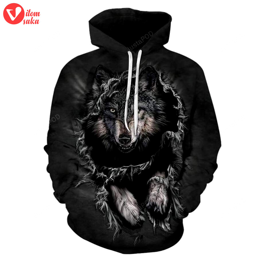 Galaxy wolf 3d all over printed hoodie, zip- up hoodie
