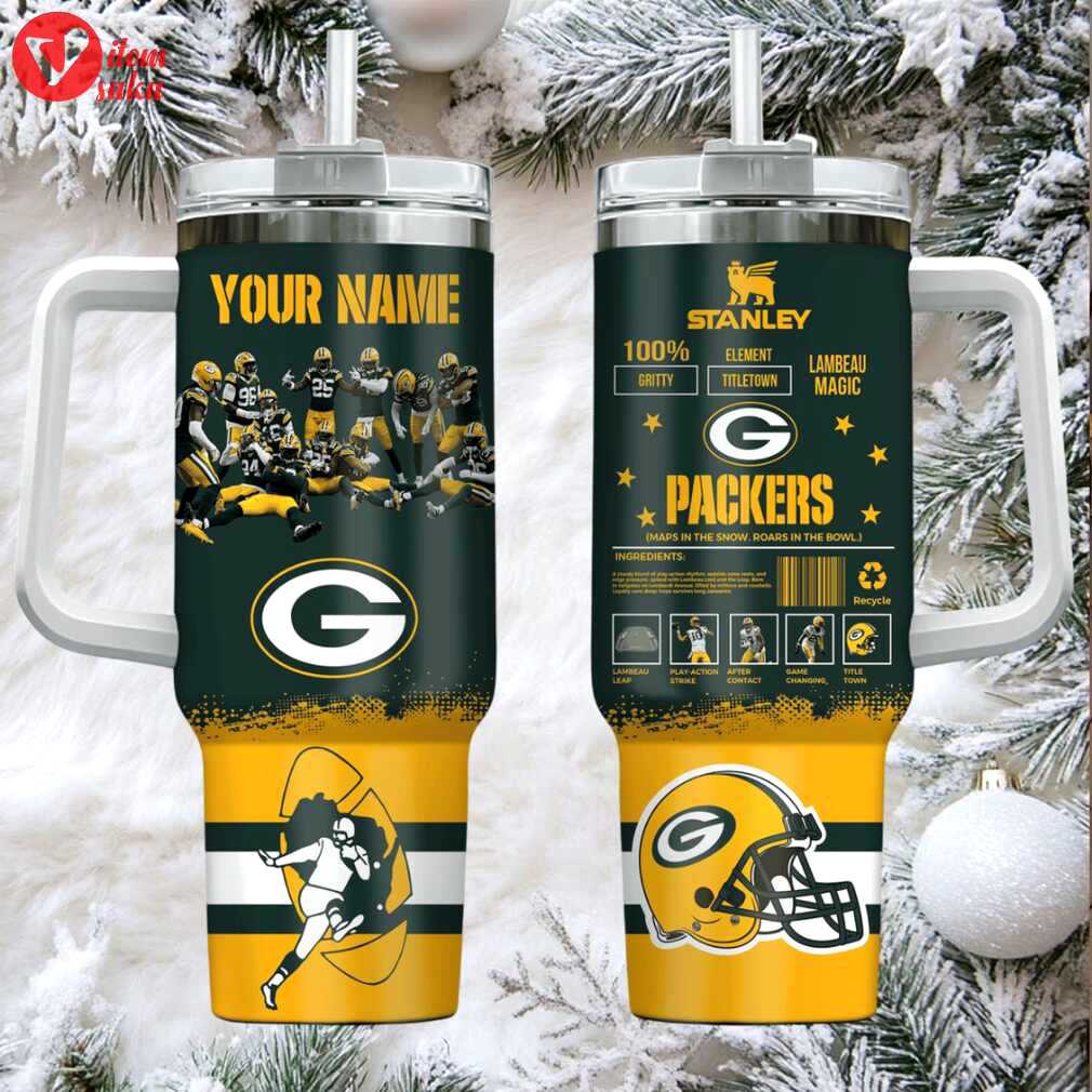 Gb packers ultimate football custom stanley game day stainless steel tumbler 40oz 30oz
