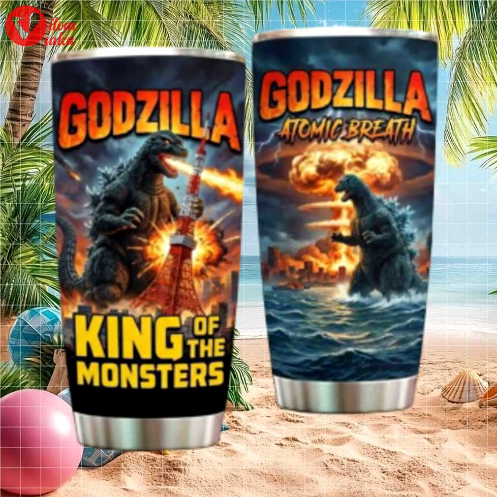 Godzilla king of the monsters atomic breath stainless steel tumbler