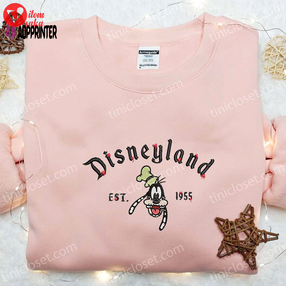 Goofy disneyland est 1955 embroidered shirt disney halloween costume t-shirt ideas