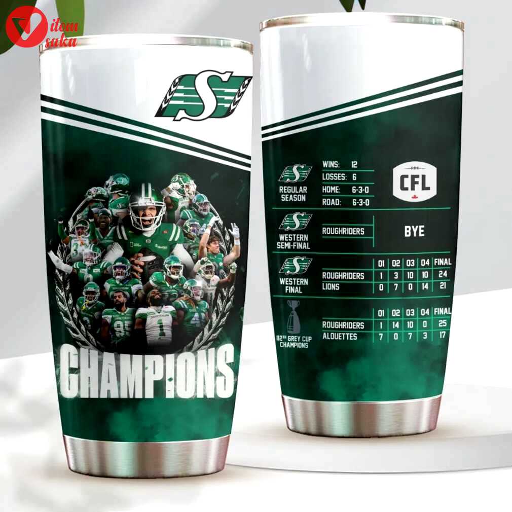 Green and white glory insulated tumbler