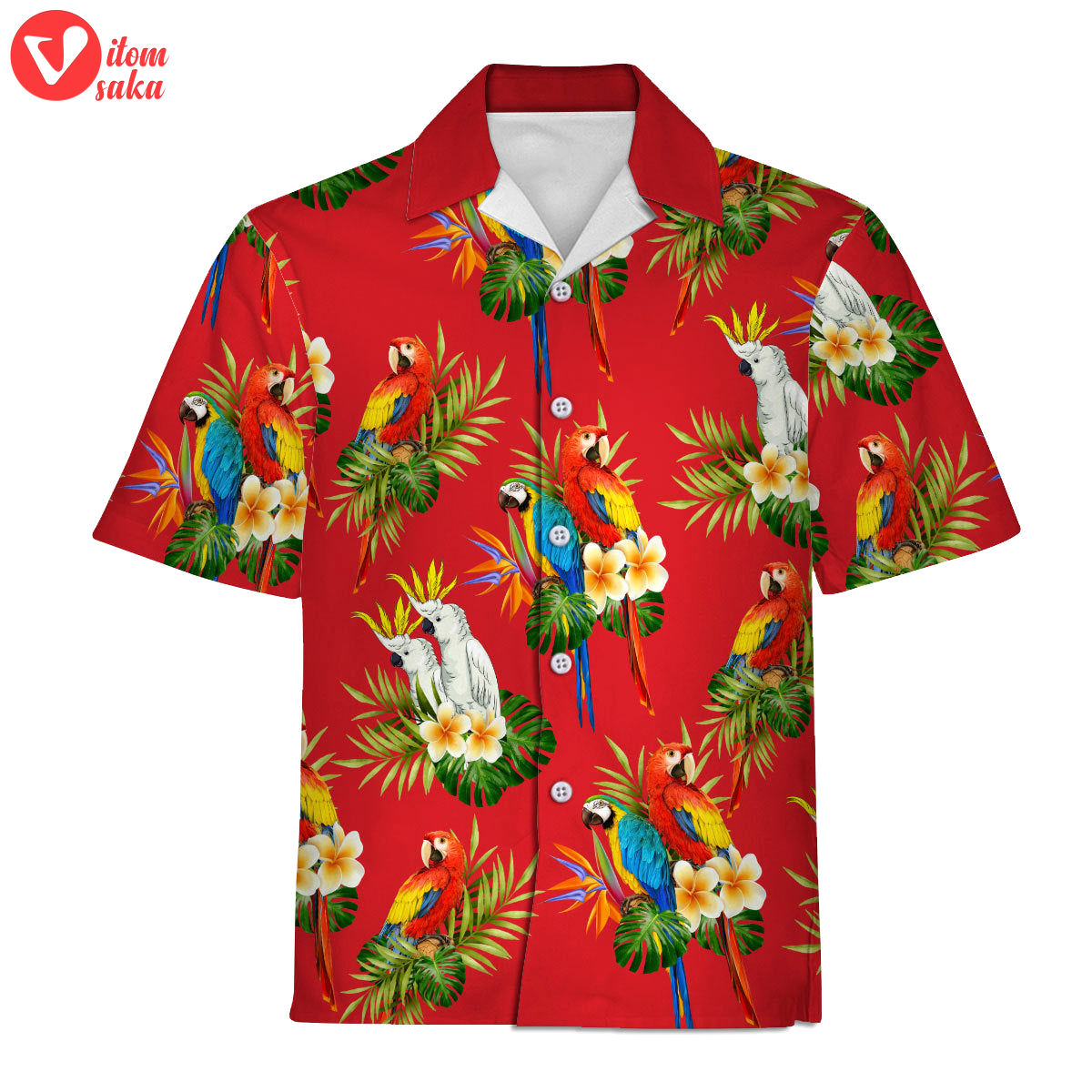 Gta pacific legend parrot red hawaiian shirt – stormmerch exclusive