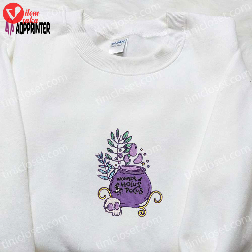 Halloween embroidered sweatshirt: bunch of hocus pocus hoodie best gifts