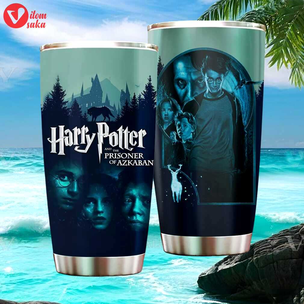 Harry potter and the prisoner of azkaban blue cinematic art stainless stumblerl tumbler
