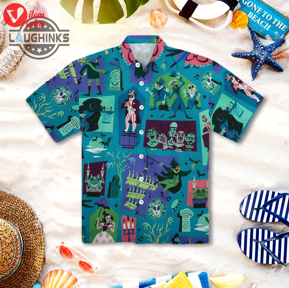 Haunted mansion hawaiian shirt mens best haunted mansion tommy bahama disney hawaiian shirt and shorts