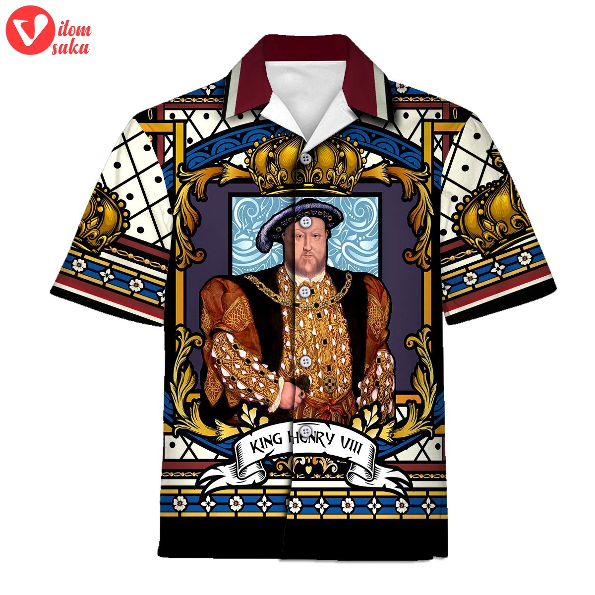 Henry viii hawaiian shirt polo shirt – stormmerch exclusive