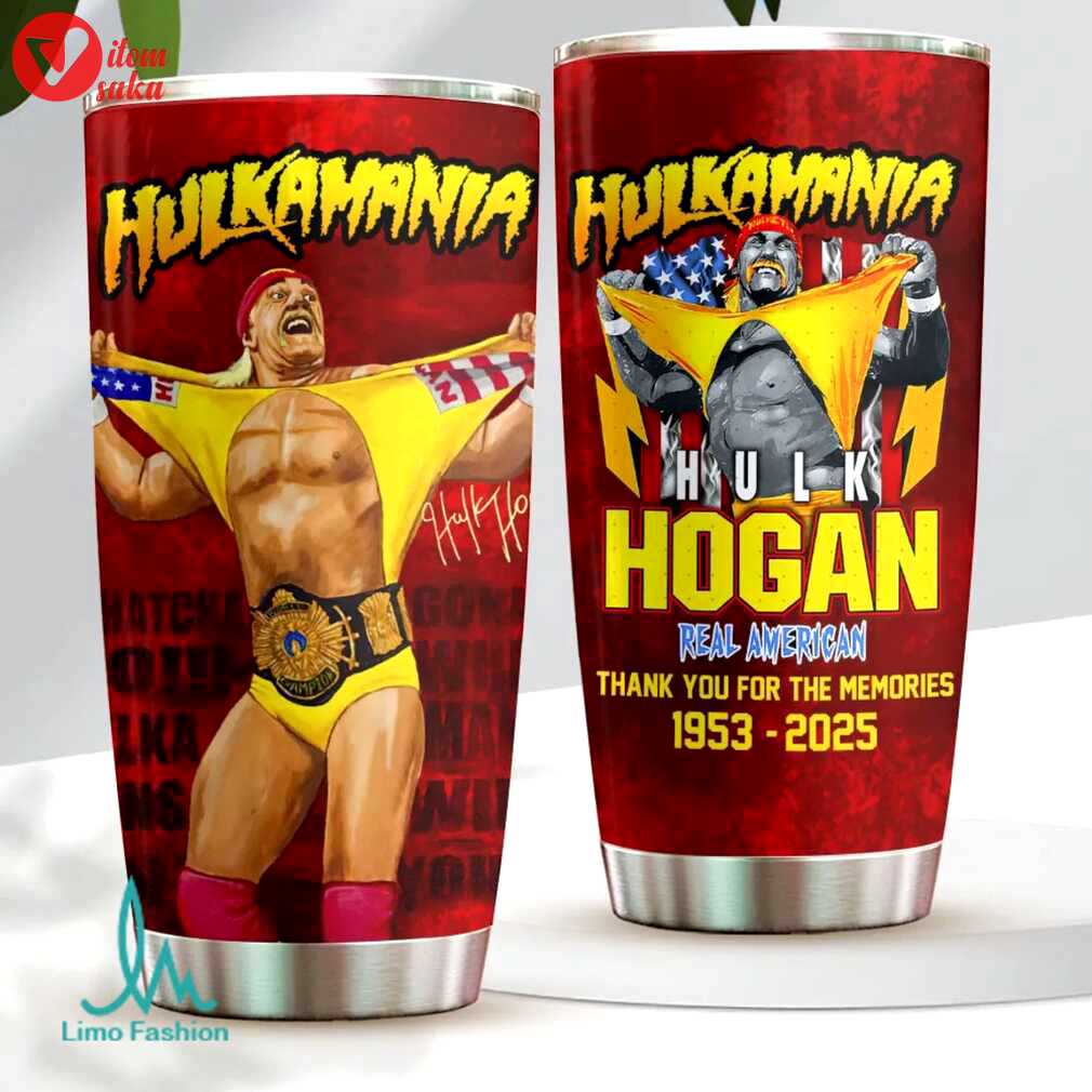 Hulk hogan wrestling legend 20oz stainless steel tribute tumbler