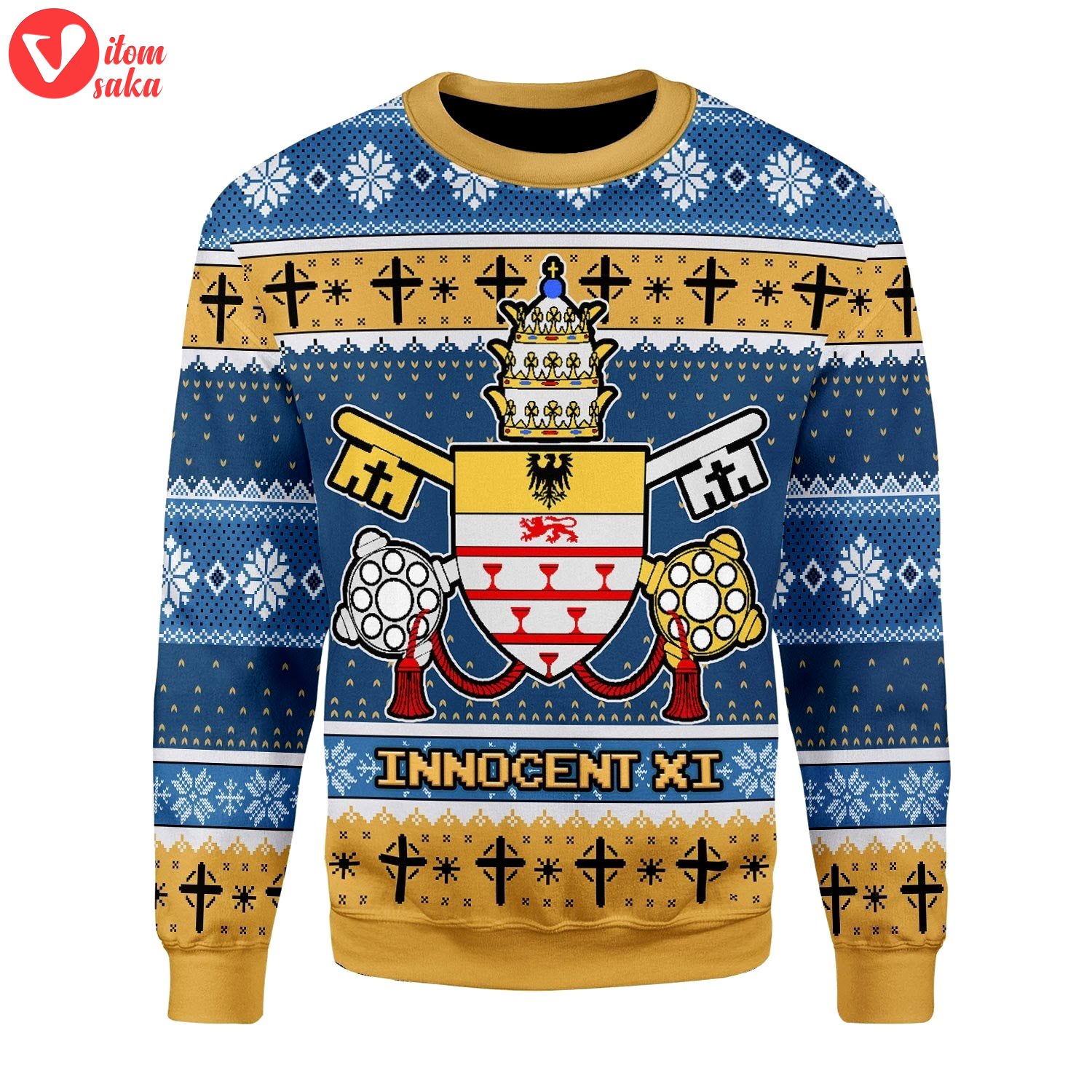 Innocent xi coat of arms christmas sweater – stormmerch exclusive