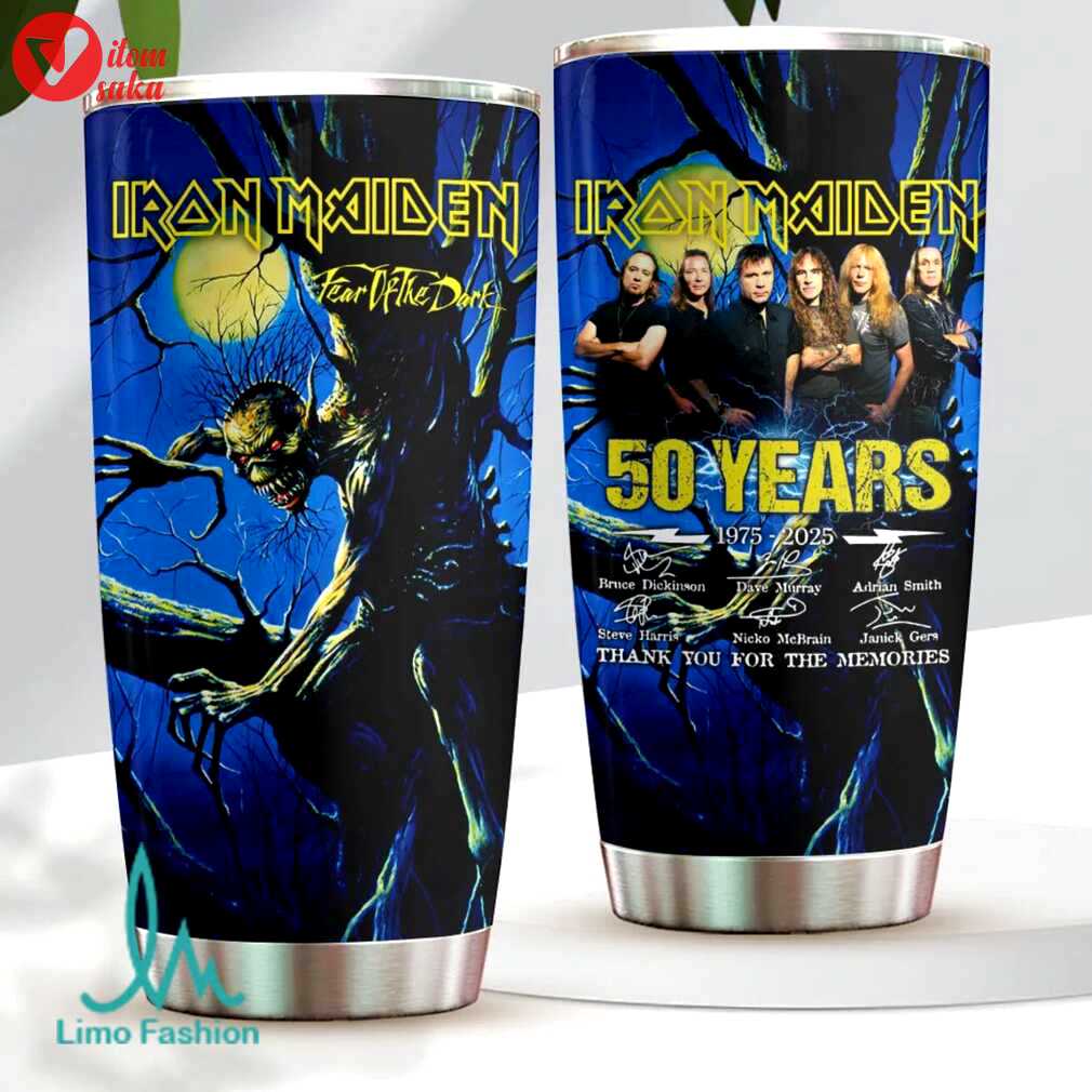 Iron maiden fear of the dark stainless steels tumbler