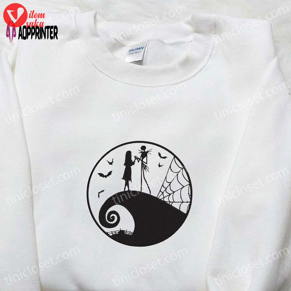 Jack and sally nightmare before christmas sweatshirt – best halloween gift idea