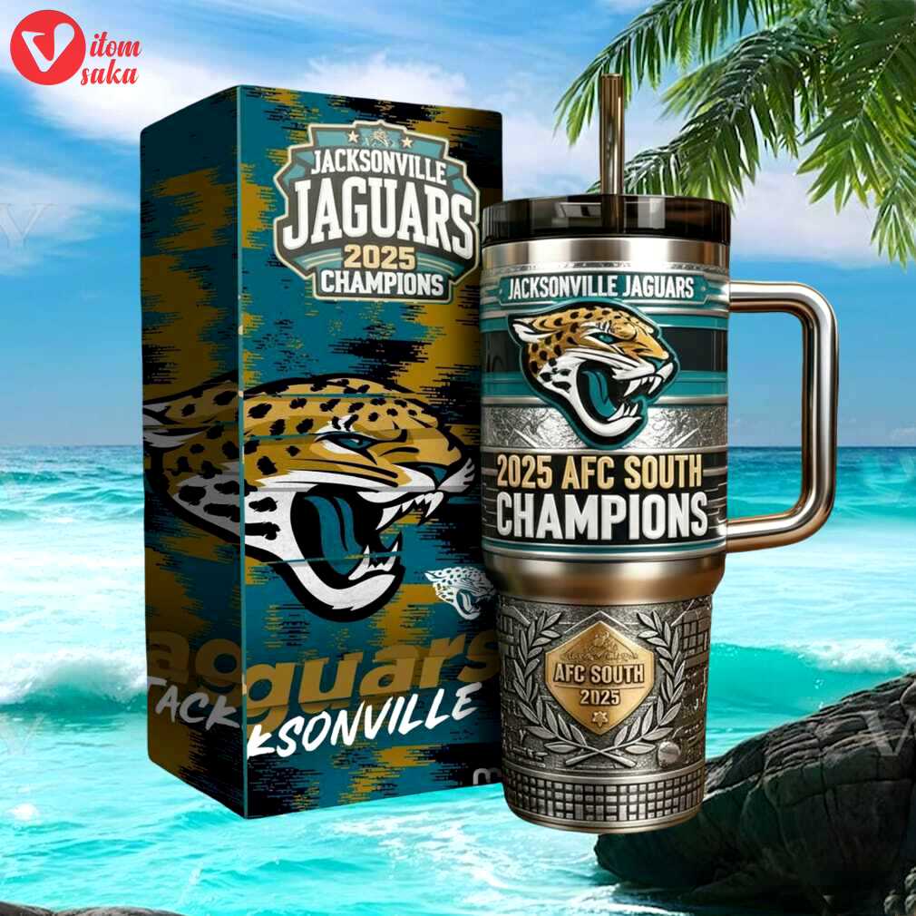 Jacksonville jaguars 2025 afc south champions 40oz tumbler