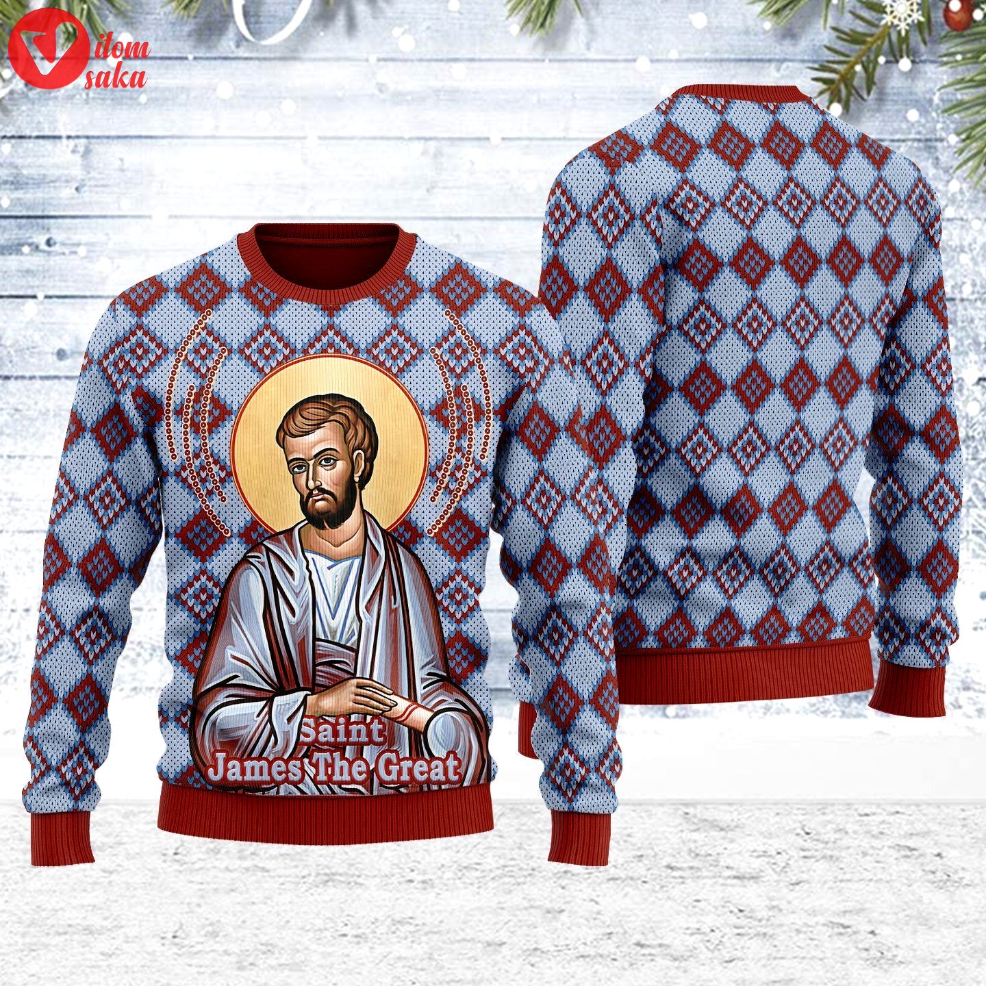 James the great ugly christmas sweater – stormmerch exclusive