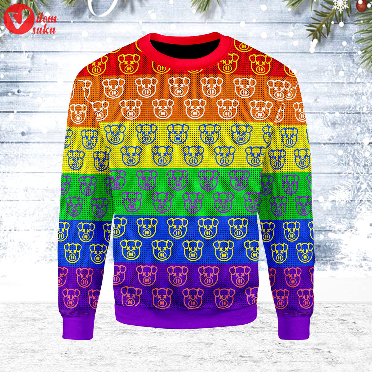 Jeffree star pig ugly christmas sweater – stormmerch exclusive